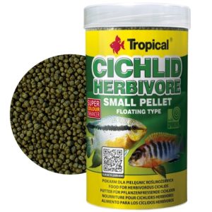 TROPICAL Cichlid HERBIVORE small pellet 1000mL